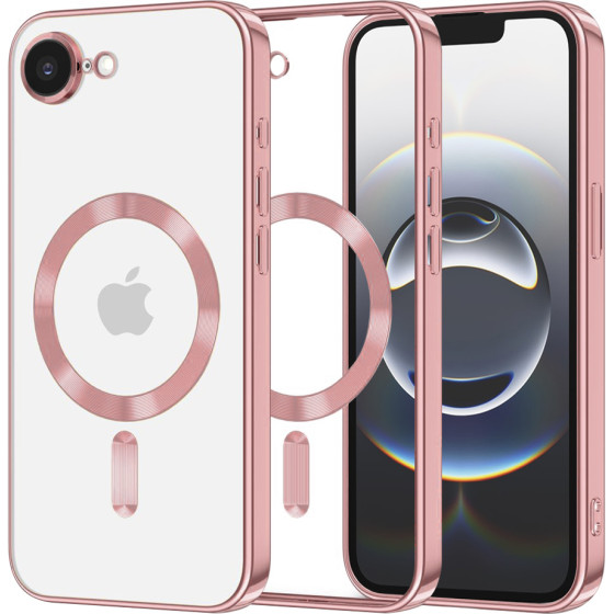 Techsuit - Luxury Crystal MagSafe - iPhone 16e - Pink