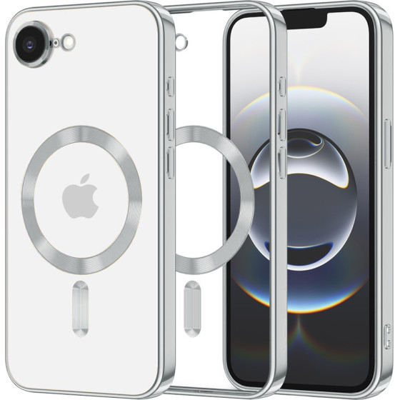 Techsuit - Luxury Crystal MagSafe - iPhone 16e - Silver