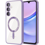 Techsuit - Luxury Crystal MagSafe - Samsung Galaxy A15 4G / A15 5G - Light Purple