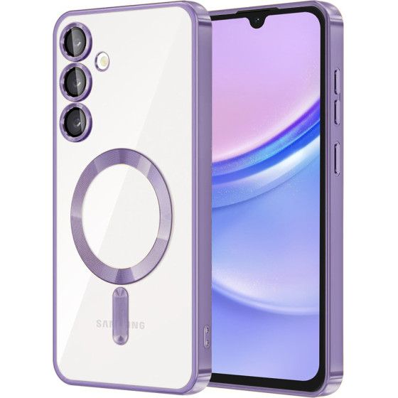 Techsuit - Luxury Crystal MagSafe - Samsung Galaxy A15 4G / A15 5G - Light Purple