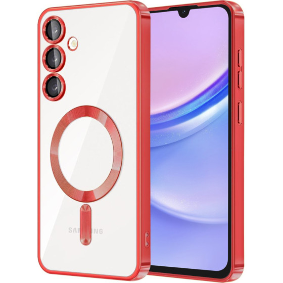 Techsuit - Luxury Crystal MagSafe - Samsung Galaxy A15 4G / A15 5G - Red