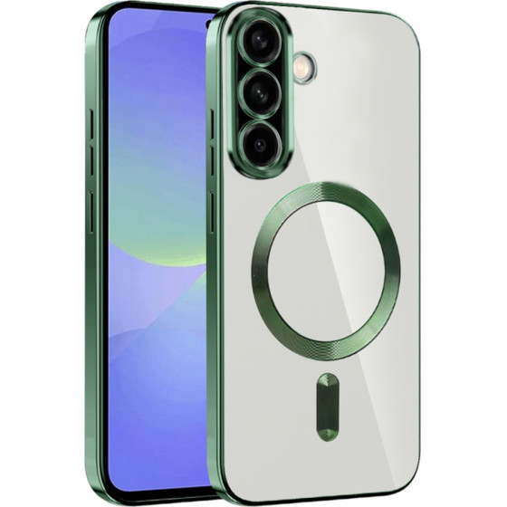 Techsuit - Luxury Crystal MagSafe - Samsung Galaxy A36 5G / A56 5G - Deep Green