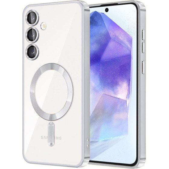 Techsuit - Luxury Crystal MagSafe - Samsung Galaxy A55 5G - Silver