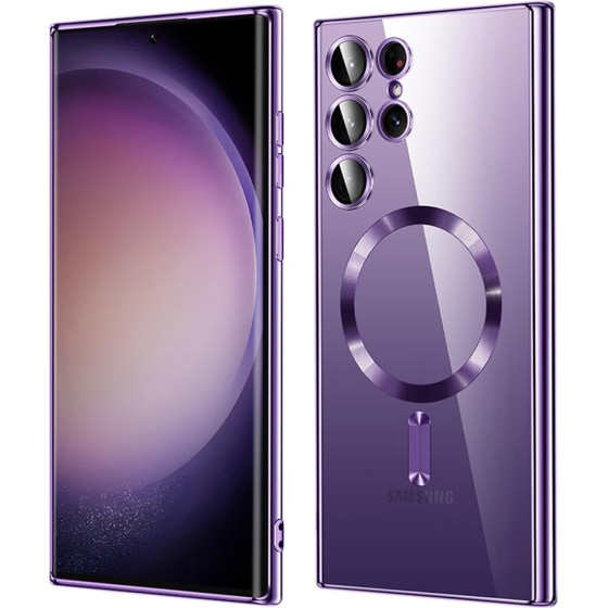 Techsuit - Luxury Crystal MagSafe - Samsung Galaxy S23 Ultra - Light Purple