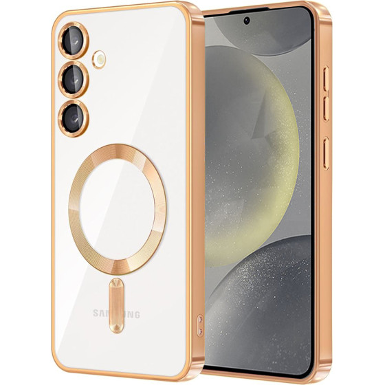 Techsuit - Luxury Crystal MagSafe - Samsung Galaxy S24 - Gold