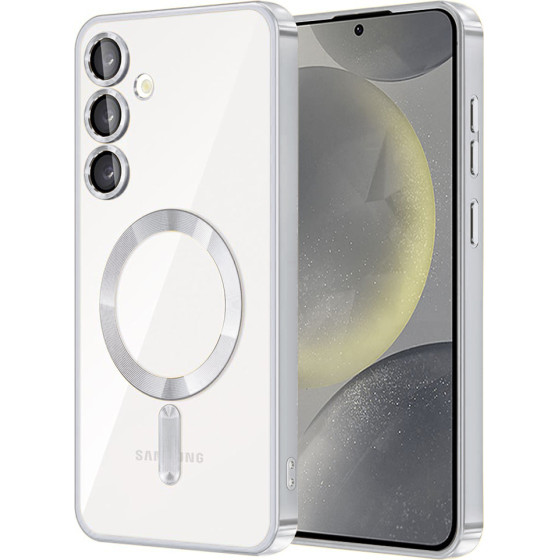 Techsuit - Luxury Crystal MagSafe - Samsung Galaxy S24 - Silver
