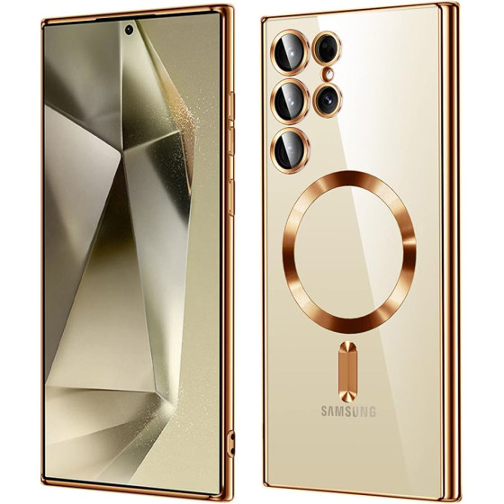 Techsuit - Luxury Crystal MagSafe - Samsung Galaxy S24 Ultra - Gold