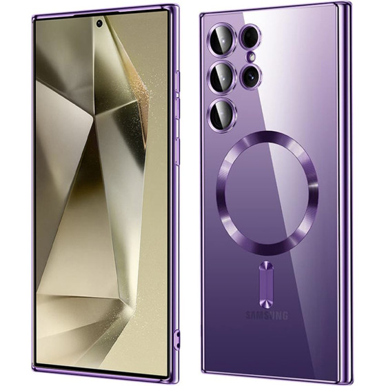 Techsuit - Luxury Crystal MagSafe - Samsung Galaxy S24 Ultra - Light Purple