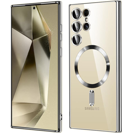 Techsuit - Luxury Crystal MagSafe - Samsung Galaxy S24 Ultra - Silver