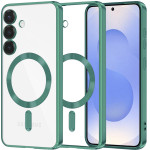 Techsuit - Luxury Crystal MagSafe - Samsung Galaxy S25 - Light Green