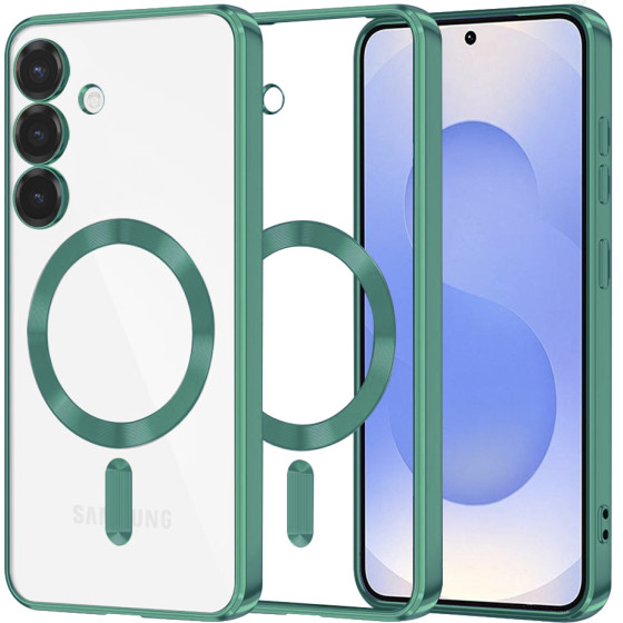 Techsuit - Luxury Crystal MagSafe - Samsung Galaxy S25 - Light Green