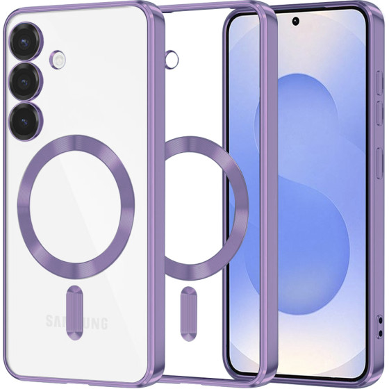 Techsuit - Luxury Crystal MagSafe - Samsung Galaxy S25 - Light Purple