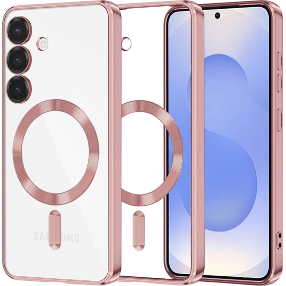 Techsuit - Luxury Crystal MagSafe - Samsung Galaxy S25 - Pink