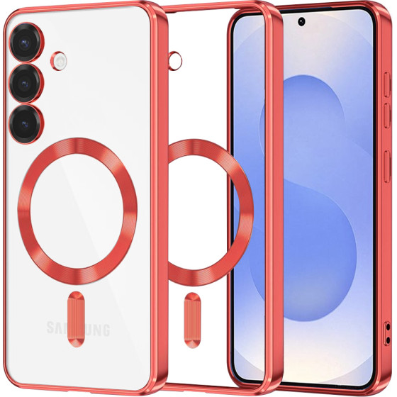 Techsuit - Luxury Crystal MagSafe - Samsung Galaxy S25 - Red