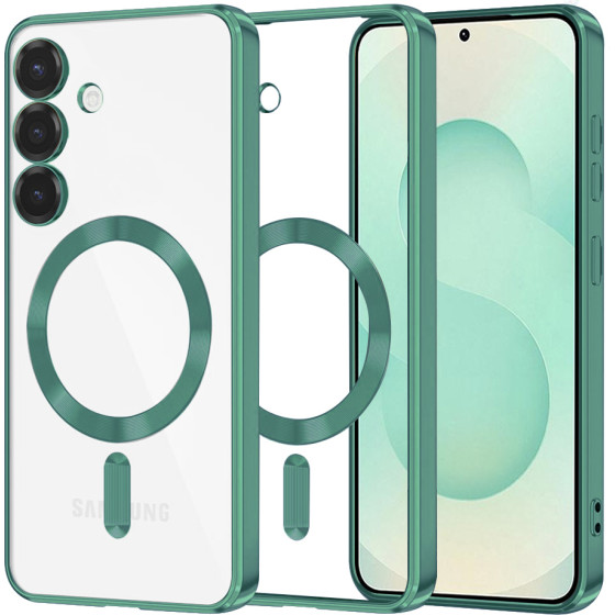 Techsuit - Luxury Crystal MagSafe - Samsung Galaxy S25 Plus - Light Green
