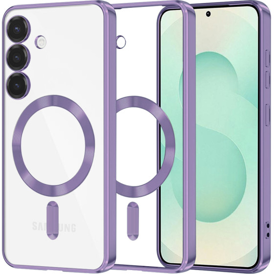 Techsuit - Luxury Crystal MagSafe - Samsung Galaxy S25 Plus - Light Purple