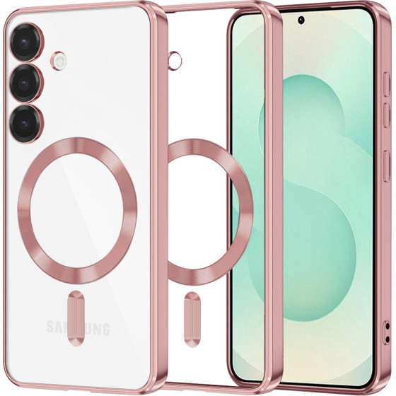 Techsuit - Luxury Crystal MagSafe - Samsung Galaxy S25 Plus - Pink