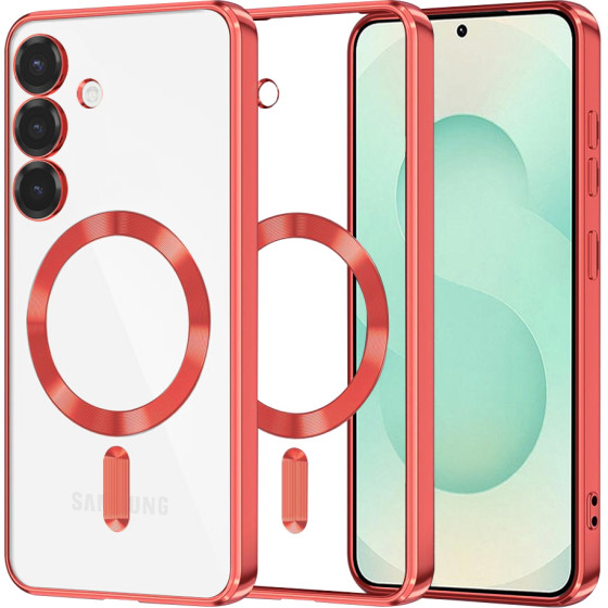 Techsuit - Luxury Crystal MagSafe - Samsung Galaxy S25 Plus - Red