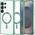 Techsuit - Luxury Crystal MagSafe - Samsung Galaxy S25 Ultra - Light Green