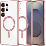 Techsuit - Luxury Crystal MagSafe - Samsung Galaxy S25 Ultra - Pink