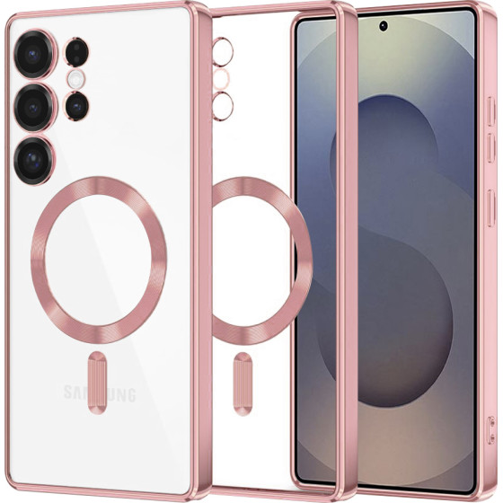 Techsuit - Luxury Crystal MagSafe - Samsung Galaxy S25 Ultra - Pink