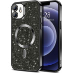 Techsuit - Luxury Glitter MagSafe - iPhone 12 - Black