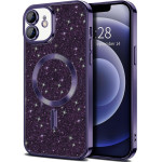 Techsuit - Luxury Glitter MagSafe - iPhone 12 - Deep Purple