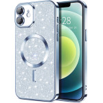 Techsuit - Luxury Glitter MagSafe - iPhone 12 - Light Blue