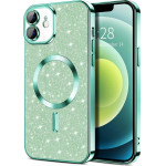 Techsuit - Luxury Glitter MagSafe - iPhone 12 - Light Green