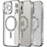 Techsuit - Luxury Glitter MagSafe - iPhone 12 Pro - Silver