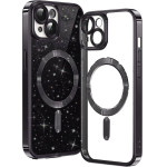Techsuit - Luxury Glitter MagSafe - iPhone 13 - Black