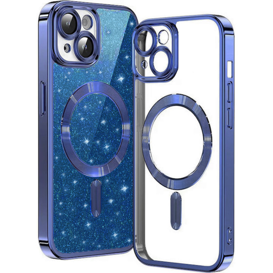 Techsuit - Luxury Glitter MagSafe - iPhone 13 - Deep Blue