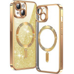 Techsuit - Luxury Glitter MagSafe - iPhone 13 - Gold