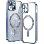 Techsuit - Luxury Glitter MagSafe - iPhone 13 - Light Blue