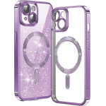 Techsuit - Luxury Glitter MagSafe - iPhone 13 - Light Purple