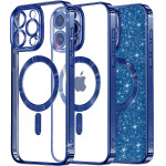 Techsuit - Luxury Glitter MagSafe - iPhone 13 Pro - Deep Blue