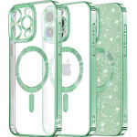 Techsuit - Luxury Glitter MagSafe - iPhone 13 Pro Max - Light Green