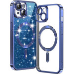 Techsuit - Luxury Glitter MagSafe - iPhone 14 Plus - Deep Blue