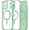 Techsuit - Luxury Glitter MagSafe - iPhone 14 Pro - Light Green