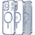 Techsuit - Luxury Glitter MagSafe - iPhone 14 Pro Max - Light Blue