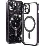 Techsuit - Luxury Glitter MagSafe - iPhone 15 - Black