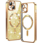 Techsuit - Luxury Glitter MagSafe - iPhone 15 - Gold