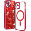 Techsuit - Luxury Glitter MagSafe - iPhone 15 Plus - Red