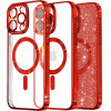 Techsuit - Luxury Glitter MagSafe - iPhone 15 Pro Max - Red