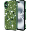 Techsuit - Luxury Glitter MagSafe - iPhone 16 - Deep Green
