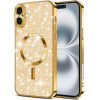 Techsuit - Luxury Glitter MagSafe - iPhone 16 - Gold