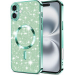 Techsuit - Luxury Glitter MagSafe - iPhone 16 - Light Green