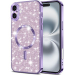 Techsuit - Luxury Glitter MagSafe - iPhone 16 - Light Purple