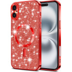 Techsuit - Luxury Glitter MagSafe - iPhone 16 - Red