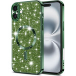 Techsuit - Luxury Glitter MagSafe - iPhone 16 Plus - Deep Green